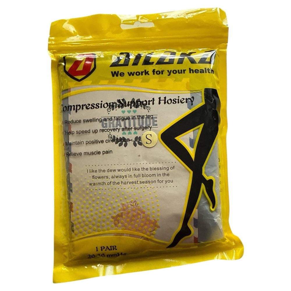 Ailaka Compression Support Pantyhose‎ Black Size Small 20-30mmHg New